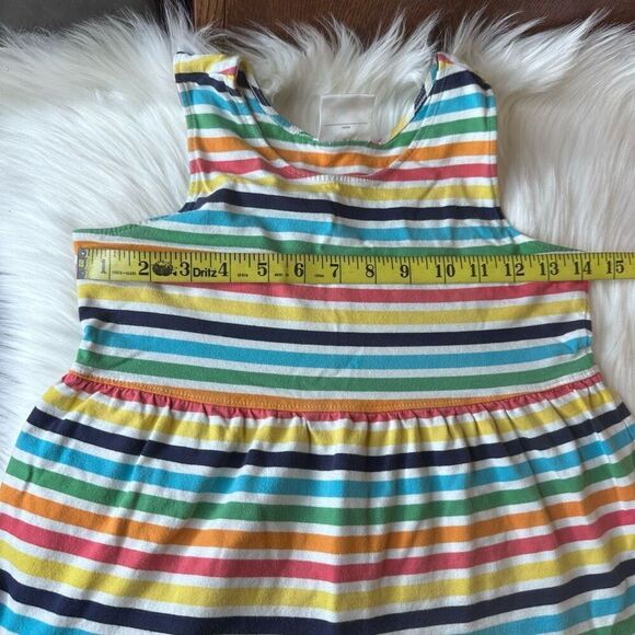 Hanna Andersson Twirl Power Stripe Tiered Tank Dress Size 12 - Picture 6 of 7